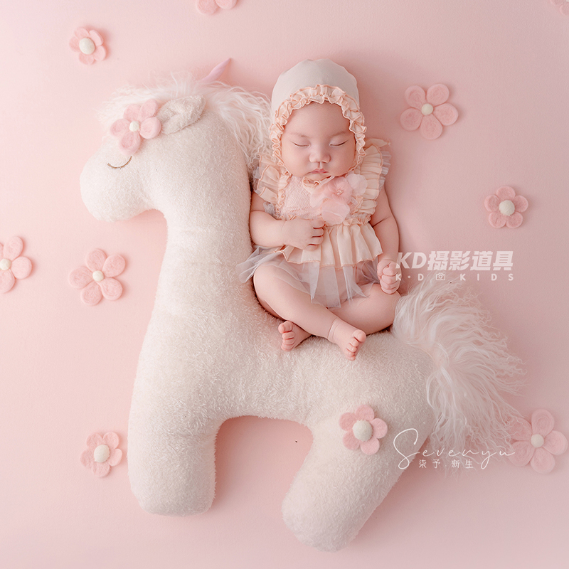 Cute Unicorn Theme Newborn Pho - Infant Photography Props Outfit 评论和价格