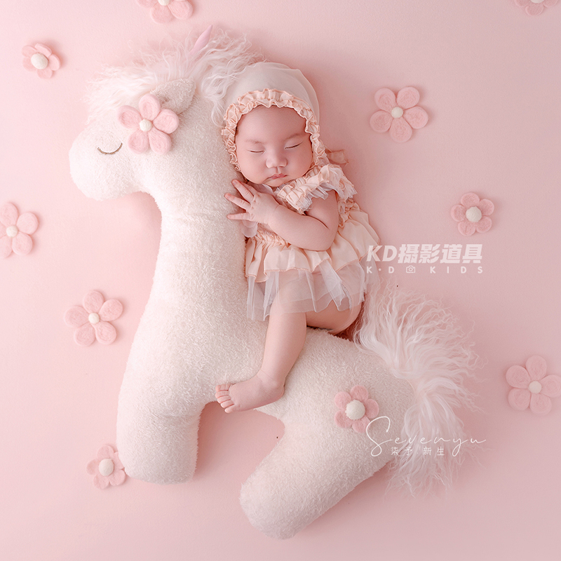 Cute Unicorn Theme Newborn Pho - Infant Photography Props Outfit 评论和价格