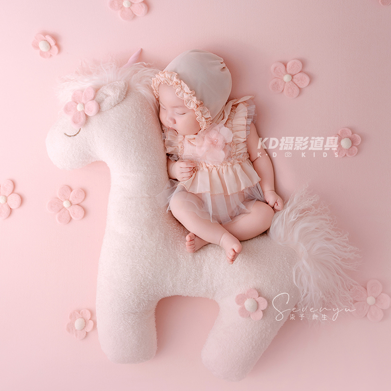 Cute Unicorn Theme Newborn Pho - Infant Photography Props Outfit 评论和价格