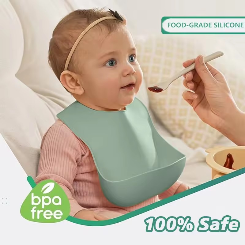 Baby Silicone Tray Bib Waterpr - Waterproof Baby Bibs Silicone 评论和价格