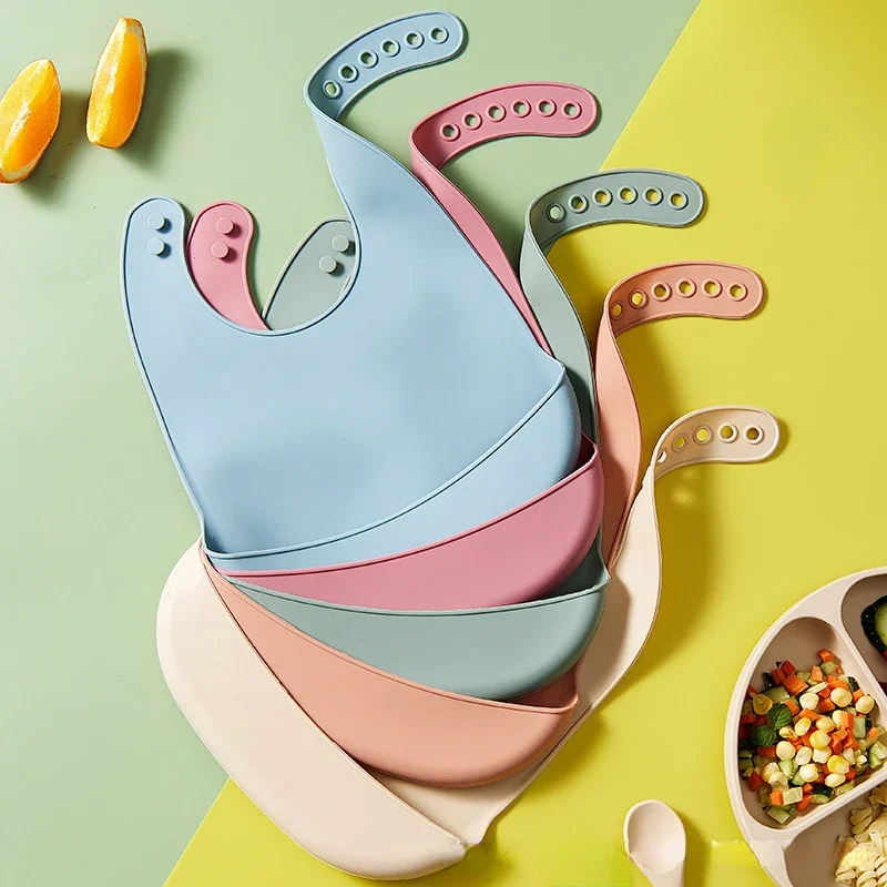 1/3pcs Baby Bib Adjustable Wat - Waterproof Baby Bibs Silicone 评论和价格