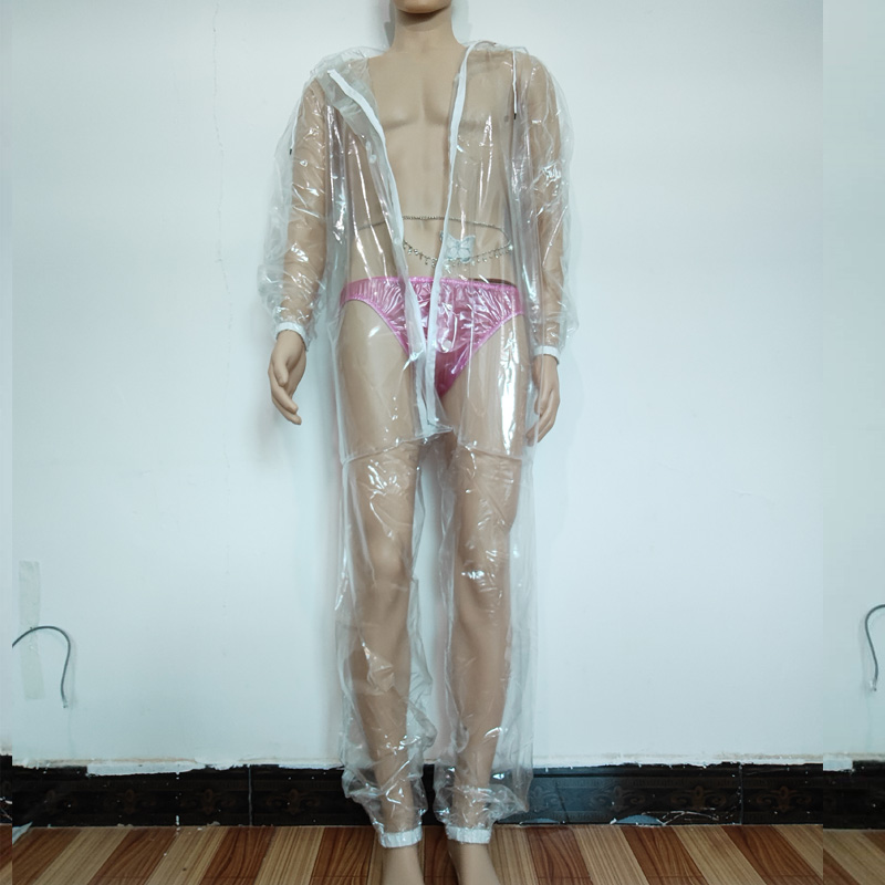 Sexy PVC Transparent Zipper Pl - Diapering 评论和价格