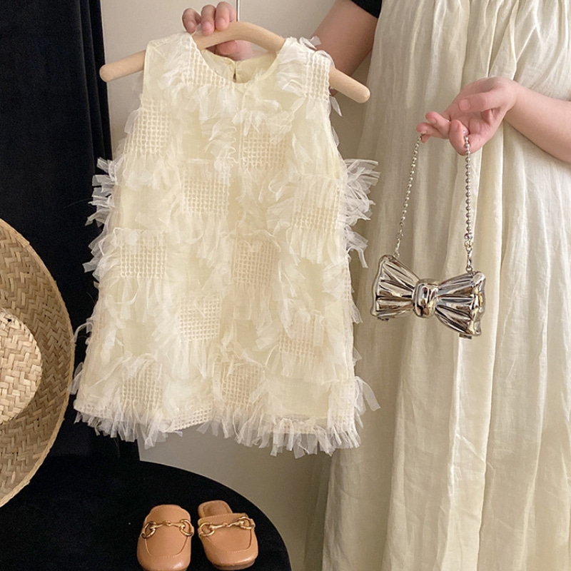 Baby Girl Princess Cotton High - Toddler Girl Tulle Party Dress 评论和价格