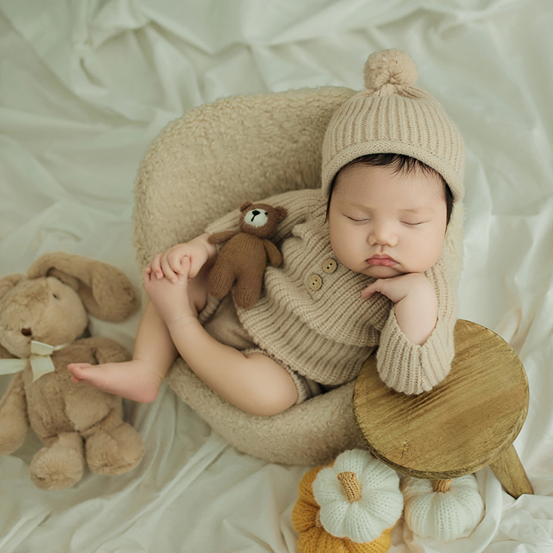 Newborn Photography Outfit Kha - Infant Photography Props Outfit 评论和价格
