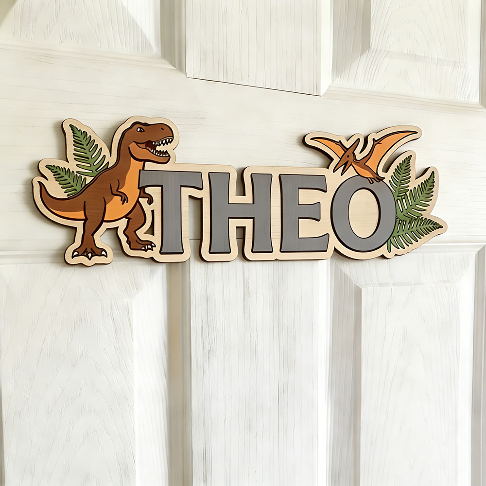 Personalized Dinosaur Name Sig - Nursery 评论和价格