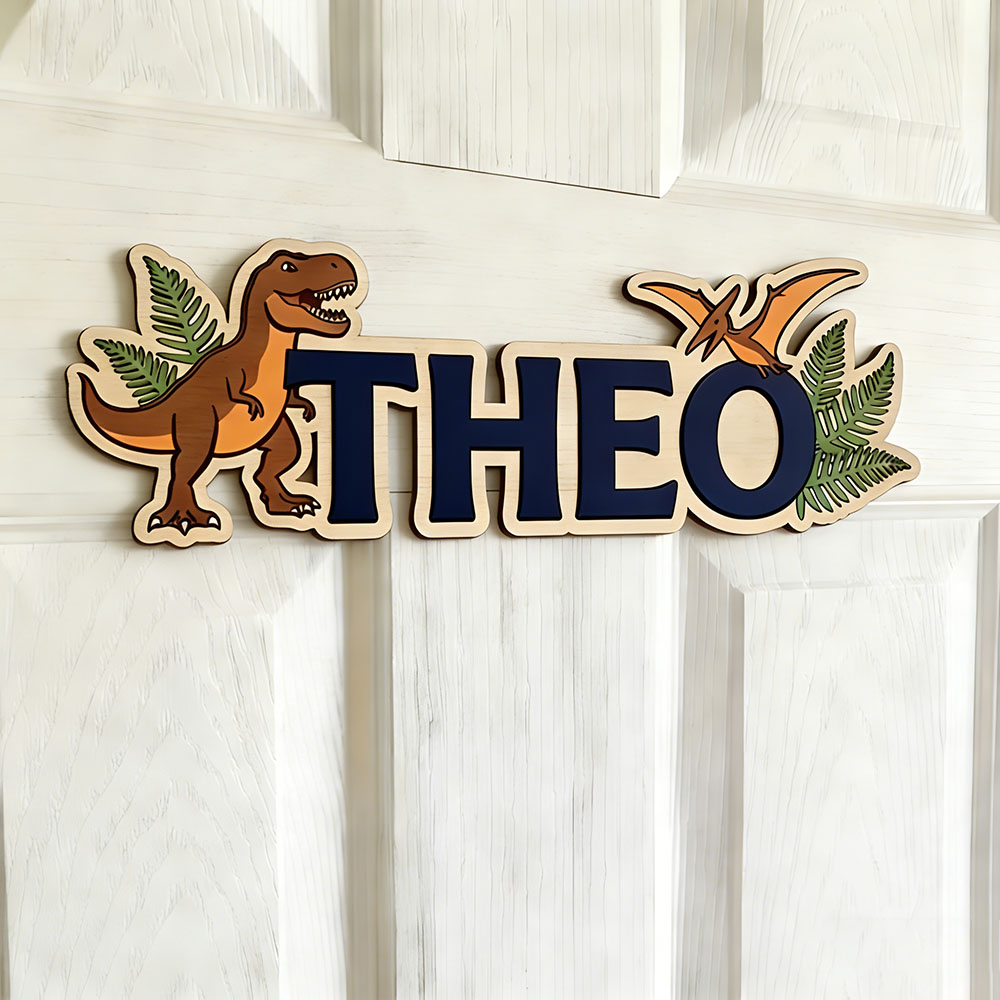Personalized Dinosaur Name Sig - Nursery 评论和价格