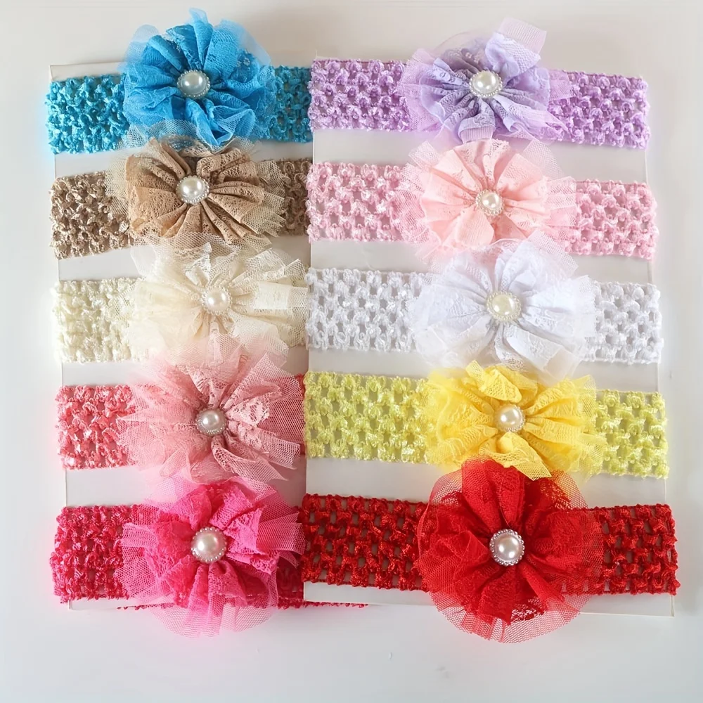 5pcs/10pcs Baby Headband Satin - Baby Gear 评论和价格