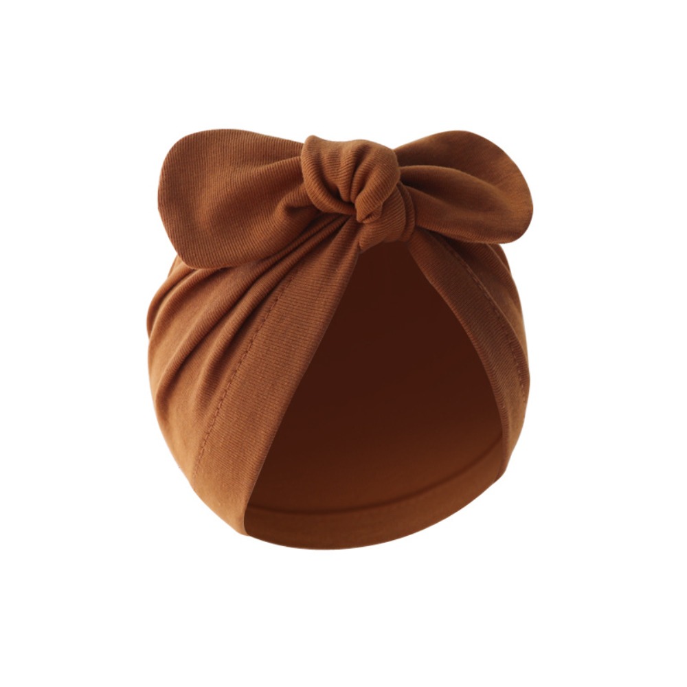 Cute Flower Knot Baby Hat Soli - Infant Beanie Hat With Ears 评论和价格