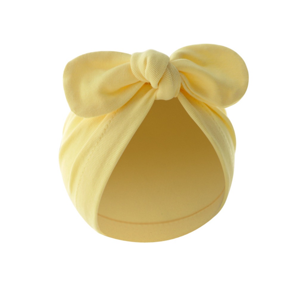 Cute Flower Knot Hat Cotton So - Infant Beanie Hat With Ears 评论和价格