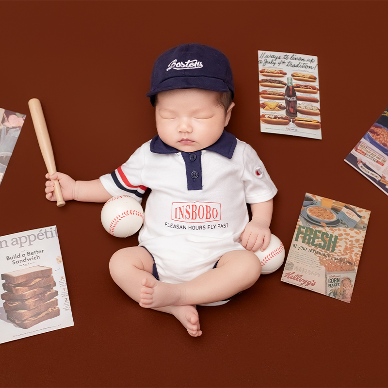 Sport Baseball Theme Newborn B - Infant Photography Props Outfit 评论和价格
