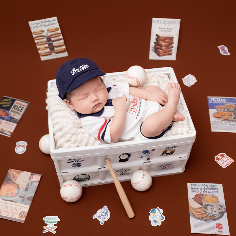 Sport Baseball Theme Newborn B - Infant Photography Props Outfit 评论和价格