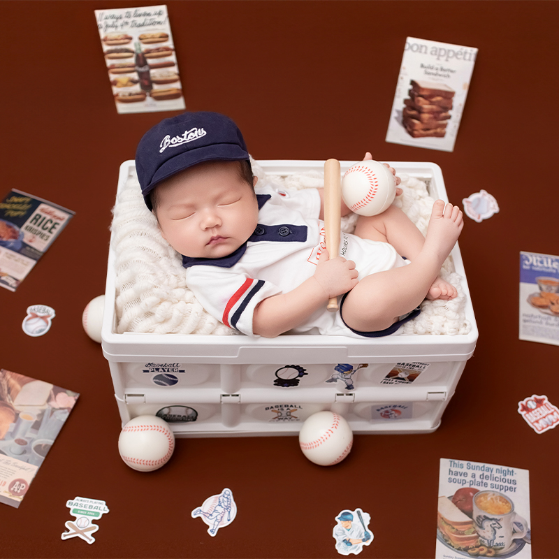 Sport Baseball Theme Newborn B - Infant Photography Props Outfit 评论和价格
