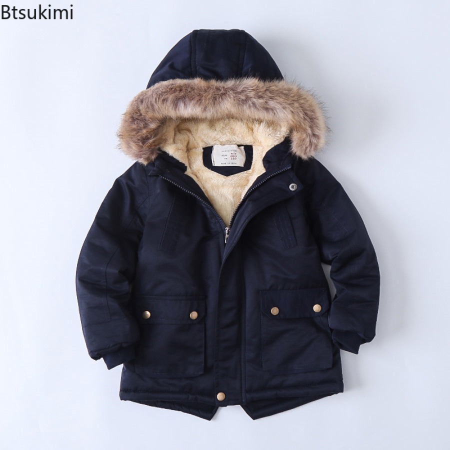 Children's Fleece-lined Coats  - Toddler Boy Winter Fleece Jacket 评论和价格