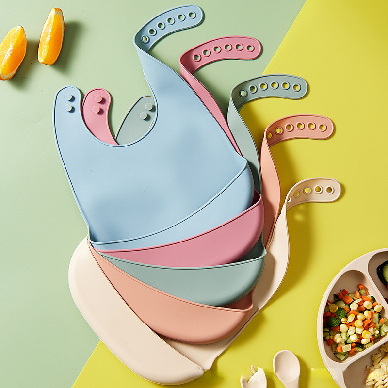 Baby Silicone Bibs Babies Wate - Waterproof Baby Bibs Silicone 评论和价格